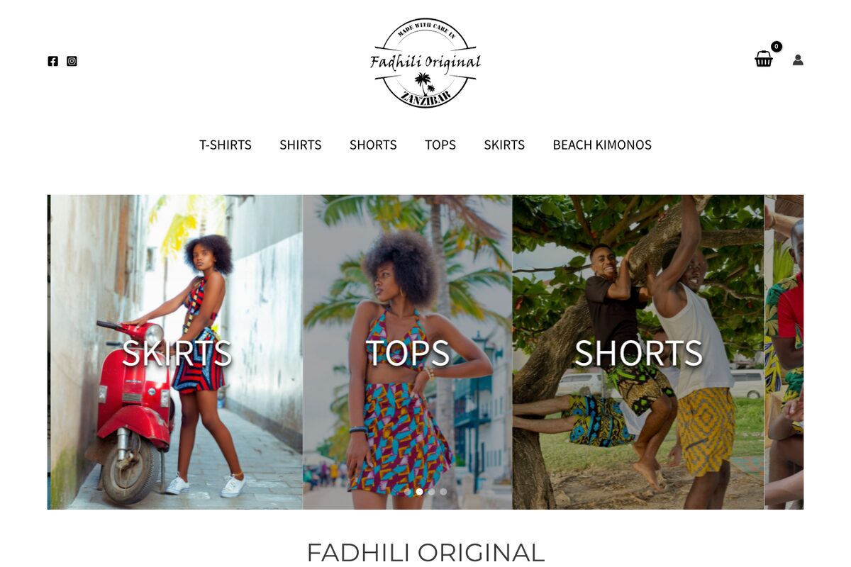 Fadhili Original — site web r&eacute;alis&eacute; par Lancer Un Site